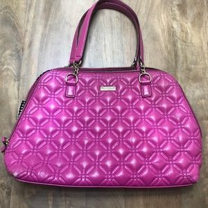 Kate Spade pink quilted leather bag.